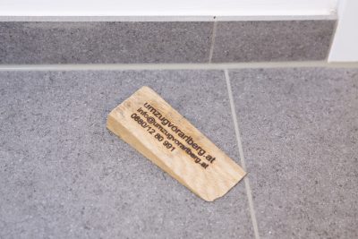 Namensschild von Umzug Vorarlberg am Boden 2