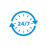 Umzug 24 Stunden Service Symbol