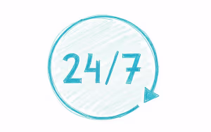 Umzug 24 Stunden Service Icon