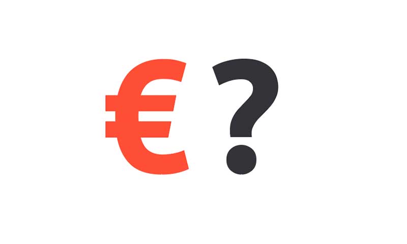 Umzug Kosten Fragezeichen Symbol