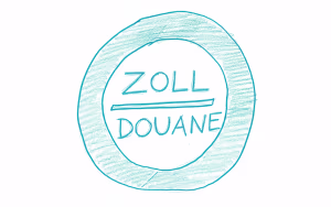 Umzug Zoll Douane Symbol